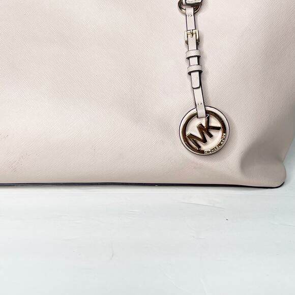MICHAEL KORS Jet Set Travel Tote Handbag Saffiano Leather Powder Blush Pink OS - Picture 5 of 16